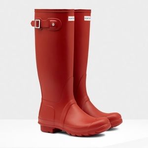 Red Hunter Rain Boots
